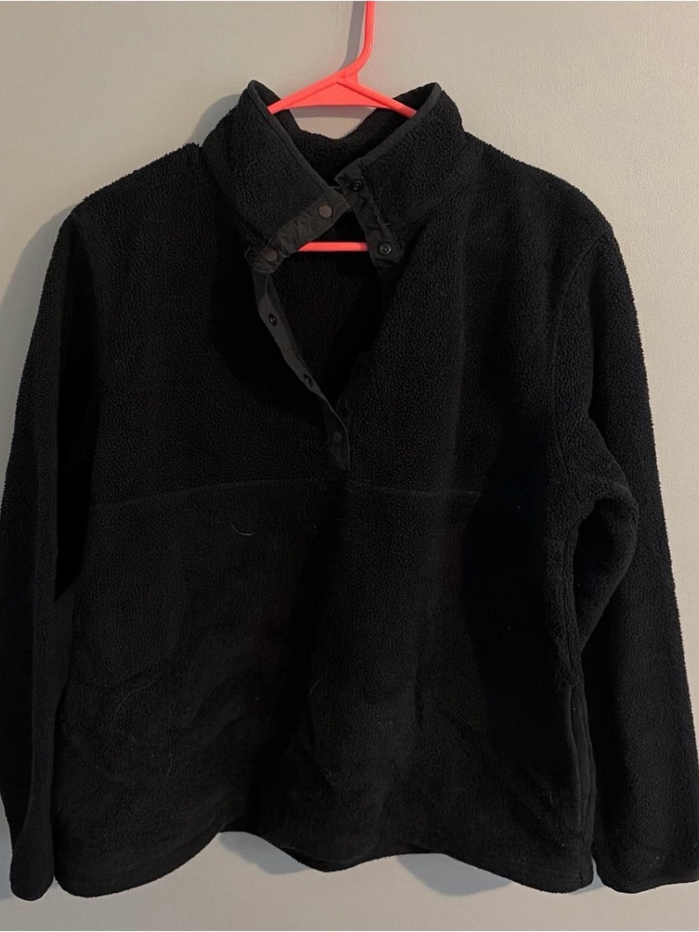 L.L. Bean Black Teddy Fleece Jacket